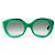 Marni Grüne Sonnenbrille mit dickem Rahmen
