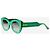 Marni Grüne Sonnenbrille mit dickem Rahmen - Ansicht 3