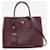 Prada Burgundy Saffiano Cuir leather top handle bag Dark red  ref.1422140