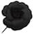 Chanel Broche florale noire  ref.1422158