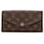 Louis Vuitton Brown Monogram Portefeuille Sarah Wallet Cloth  ref.1422231