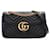 Gucci Schwarz Klein GG Marmont Matelassé Umhängetasche Leder Kalbähnliches Kalb  ref.1422243