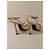 Saint Laurent Sandali New Nuit 110mm Beige Pelle - vista 5