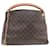 BOLSO DE MANO LOUIS VUITTON ARTSY MM M44869 LONA MONOGRAMA Castaño Lienzo  ref.1422344