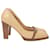 Salvatore Ferragamo Buckled-Strap Pumps in Camel Patent Leather Yellow  ref.1422409