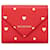 Portafoglio mini in pelle Balenciaga Paper Heart bifold in ottime condizioni Rosso  ref.1422477