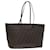 FENDI Zucca Canvas Tote Bag Black Brown Auth yk12917  ref.1422635