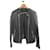 BALMAIN Jaquetas T.International L Couro Preto  ref.1422806