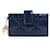 Lady Dior DIOR  Wallets T.  Leather Navy blue  ref.1422816