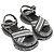 Chloé Schwarze & weiße gewebte Plattformsandalen von Chloe Größe 35 - Ansicht 2
