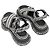 Chloé Schwarze & weiße gewebte Plattformsandalen von Chloe Größe 35 - Ansicht 3