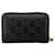 Gucci GG Monogram Zippy Leather Card Case Wallet Black  ref.1422895