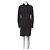 Diane Von Furstenberg Abito camicia vintage Emilio DvF con rouches Nero