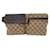 Borsa a cintura in tela Gucci GG 28566 in ottime condizioni Marrone  ref.1422946