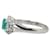 & Other Stories Pt900 Platinum Emerald 0.46ct Diamond 0.09ct Ring in Excellent Condition Silvery Metal  ref.1422954