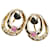 & Other Stories LuxUness 18K Rubin-Diamant-Ohrstecker. Metall-Ohrstecker in ausgezeichnetem Zustand. Golden  ref.1422955