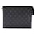 Louis Vuitton Pochette Voyage MM Canvas Clutch Bag M61692 in Great Condition Black Cloth  ref.1422966