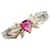 & Other Stories LuxUness Platinum & 18k Gold Diamond Ruby Ring  Metal Ring in Excellent condition Silvery  ref.1422998