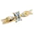 & Other Stories K18YG Yellow Gold Aquamarine Diamond Ring in Great Condition Golden Metal  ref.1423002