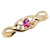 & Other Stories K18YG Yellow Gold Ruby Diamond Ring 11.5 in Great Condition Golden Metal  ref.1423031