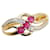 & Other Stories K18YG Yellow Gold K18WG White Gold Ruby Diamond Ring in Excellent Condition Golden Metal  ref.1423035