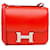 Hermès Vermelho Mini Tadelakt Constance 18 Couro Bezerro-como bezerro  ref.1423177