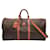 Luggage Céline Celine Gran Bolsa de Viaje Boston de Lona Marrón y Cuero Castaño Lienzo  ref.1423240