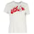 Maje With Love Embroidered T-shirt in White Cotton  ref.1423377