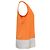 Top Halter Theory en seda naranja - vista 2