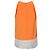 Top Halter Theory en seda naranja - vista 3