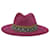 Chapeau Fedora en Laine Violet Embelli de Cristaux Etro  ref.1423407