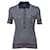 Gucci Striped Knit Polo Shirt in Navy Blue Silk  ref.1423411