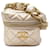 Pochete Vanity Chanel com corrente Bolsa Vanity de couro AP2803 em muito bom estado Dourado  ref.1423418