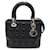 Bolso tote de cuero Dior Medium Cannage Lady Dior 2101218042993 en muy buen estado Negro  ref.1423433