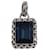 Pendentif Swarovski Mont Crystal Enhancer en métal argenté Bleu  ref.1423444