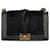 Borsa Boy Flap media in pelle verde con rifinitura in pelliccia di capra di Chanel  ref.1423457