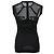 Top sem mangas Burberry Prorsum em seda preta - vista 3