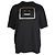 Camiseta de algodón negro con estampado gráfico de cara dorada de Acne Studios