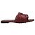 Sandalo piatto Lido rosso di Bottega Veneta