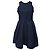 Vestido mini plisado sin mangas Maje en poliéster azul marino