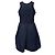 Vestido mini plisado sin mangas Maje en poliéster azul marino - vista 3