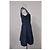 Vestido mini plisado sin mangas Maje en poliéster azul marino - vista 7