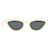 Céline Celine Cat Eye Sunglasses in White Acetate Cream Cellulose fibre  ref.1423653