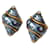 Shell earrings Kenneth Jay Lane Grey Metal  ref.1423697