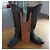 Mexicana Black Leather Round Toe Boots with Eagle Topstitching - view 2