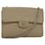 CHANEL Matelasse Turn Lock Chain Shoulder Bag Cotton Beige CC Auth bs15107  ref.1423751