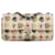 Piccola borsa a spalla in tela bianca Chanel con pattina a forma di cuore Valentine Bianco Pelle  ref.1424076