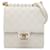 White Chanel Small Lambskin Chic Pearls Flap Crossbody Bag Leather  ref.1424084