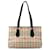 Beige Burberry Haymarket Check Tote Leather  ref.1424102