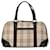 Bolsa de mão em xadrez House marrom da Burberry Couro  ref.1424109